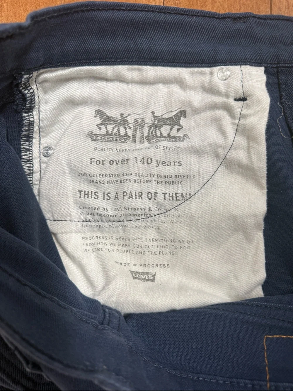 Levi’s 511 Slim Fit Pants Men’s 36x30, Navy Blue